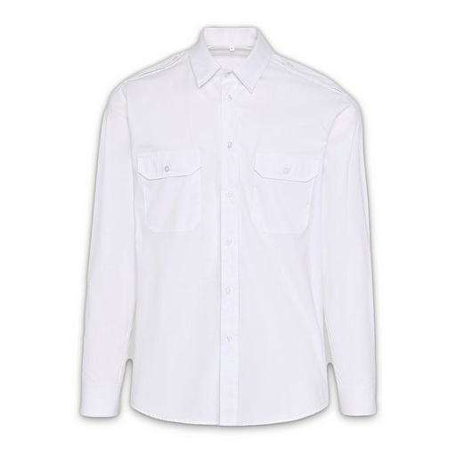 Chemise unisexe Épaulettes manches longues élasthanne – Gary's 260008