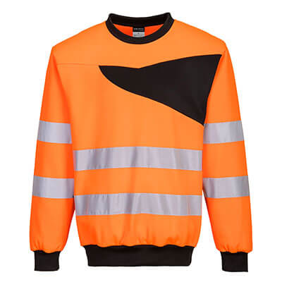 Sweat-shirt haute-visibilité à col rond PW2 - PW277