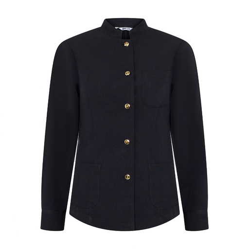 Veste femme mao noir bouton Doré – Gary's 963200