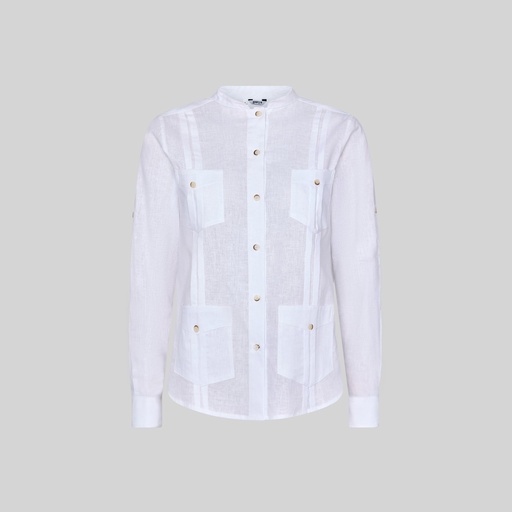 Chemise légère femme col mao Isabela – Gary's 210013