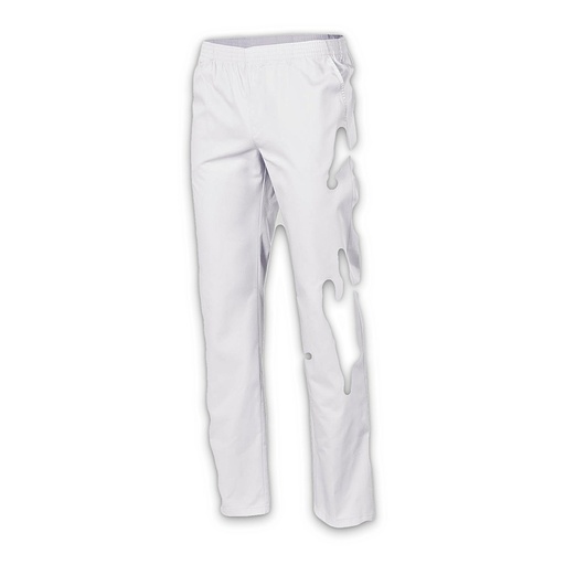 Pantalon médical sergé blanc poches taille élastiquée – Gary's 772G00