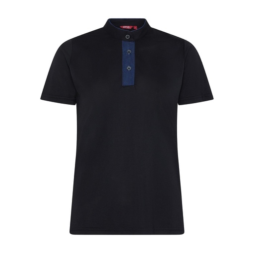 Polo femme col mao denim – Gary's 853100