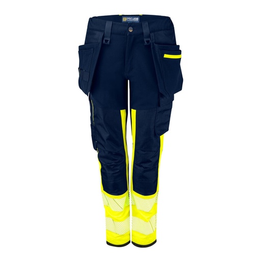 Pantalon femme avec poches flottantes amovible haute visibilité EN ISO 20471 classe 1 – ProJob 646543
