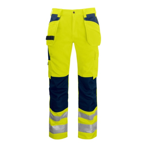 Pantalon de travail renforcé aux genoux et poches flottantes haute visibilité EN ISO 20471 classe 2 coupe moderne – ProJob 646531
