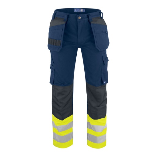Pantalon de travail avec poches flottantes haute visibilité EN ISO 20471 classe 1 coupe moderne – ProJob 646530