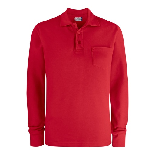 Polo manches longues Basic Pocket – Clique 028235