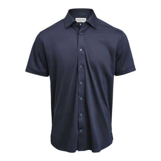 Chemise Indigo Bow 132 Interlock Knit manches courtes coupe régulière homme – J. Harvest & Frost 2913211
