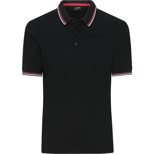 Polo piqué épais rayé 210 g homme – Daiber JN 1306