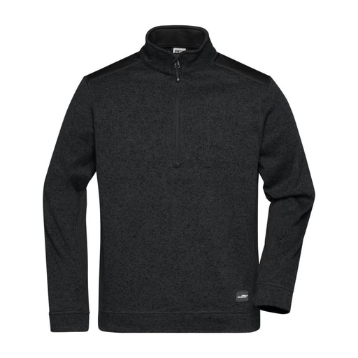 Pull polaire tricoté col zippé de travail 280 g (ligne Strong) homme – Daiber JN 864