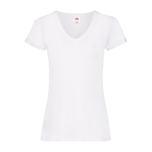 T-shirt col V 165 g femme – Fruit of the Loom Lady-Fit Valueweight V-Neck T