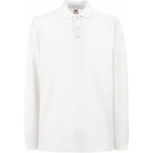 Polo piqué manches longues 180 g – Fruit of the Loom Premium Polo LSL