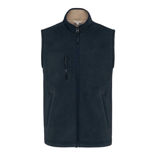 Bodywarmer polaire avec intérieur sherpa unisexe – WK WK610