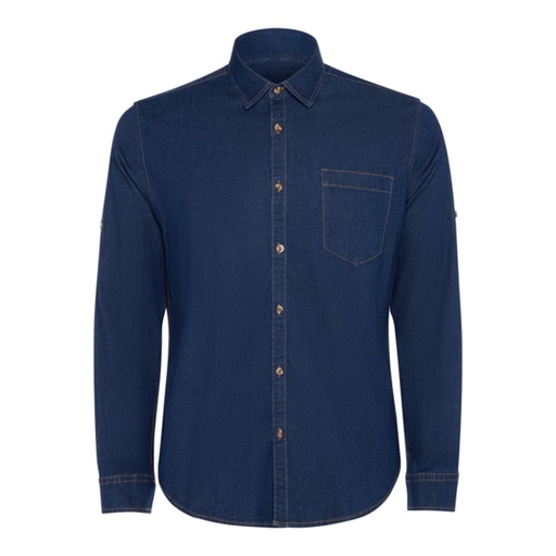 Chemise en jean à manches longues avec boucle de ceinture réglable Lujan – Roly CM6706