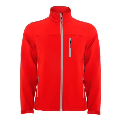 Veste softshell 2 couches enfant avec fermeture à glissière sur le devant inversée contrastée Antartida – Roly SS6432