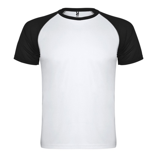 T-shirt technique respirant enfant bicolore à manches raglan Indianapolis – Roly CA6650