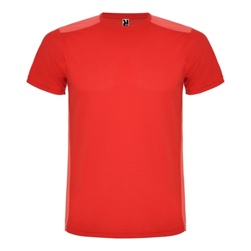 T-shirt technique respirant enfant bicolore à manches courtes Detroit – Roly CA6652