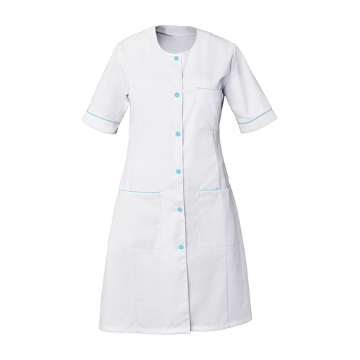 Blouse femme manches courtes à pressions Ariana polycoton – SNV ARIAMC01