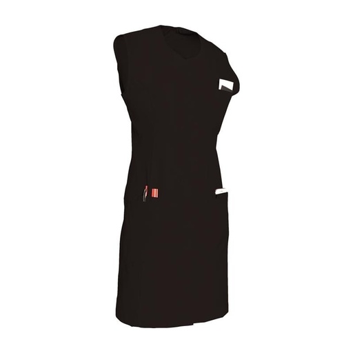 Blouse femme sans manches à pressions Jade polycoton – SNV JADESM0