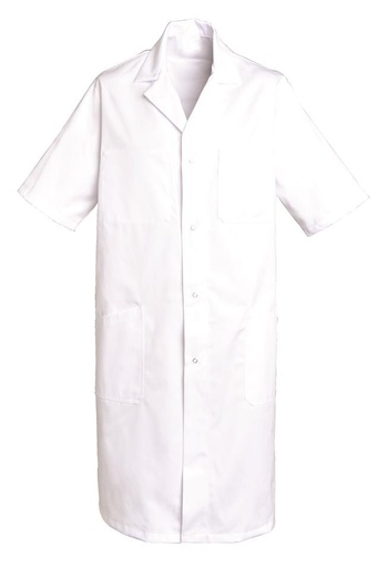 Blouse mixte manches courtes à pressions Oscar polycoton – SNV OSCARMC0