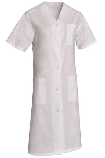 Blouse femme manches courtes à pressions Rosine polycoton – SNV ROSINEMC