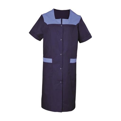 Blouse femme manches courtes à pressions Diane polycoton – SNV DIACP020
