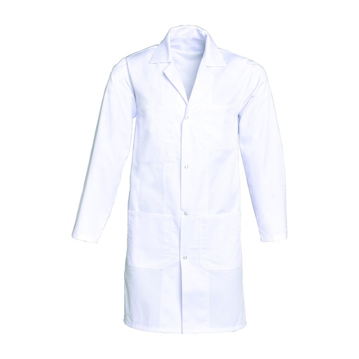 Blouse mixte manches longues à pressions Xavier coton – SNV XAVLP004