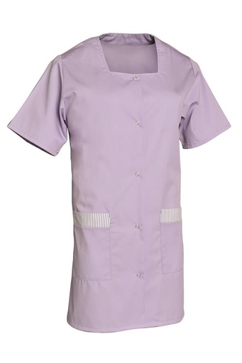 Tunique femme manches courtes à pressions Donna polycoton – SNV DONCP010