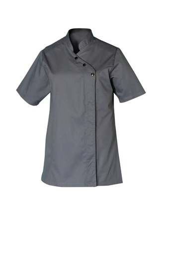 Veste de cuisine femme manches courtes à pressions Christelle polycoton – SNV CHRISTEL