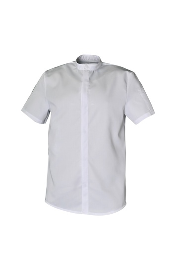 Veste de cuisine mixte manches courtes à pressions Macaron lyocell – SNV MACARMC0