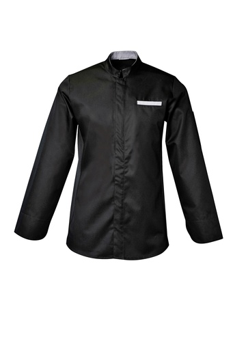 Veste de cuisine mixte manches longues à pressions Raphi coton/polyester – SNV RAPHI010