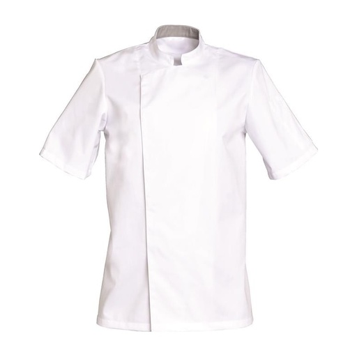 Veste de cuisine mixte manches courtes à pressions Cookie coton – SNV COOKIEMC2