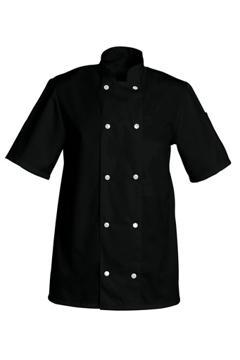 Veste de cuisine mixte manches courtes à pressions Fabrice polycoton – SNV FABCC00R