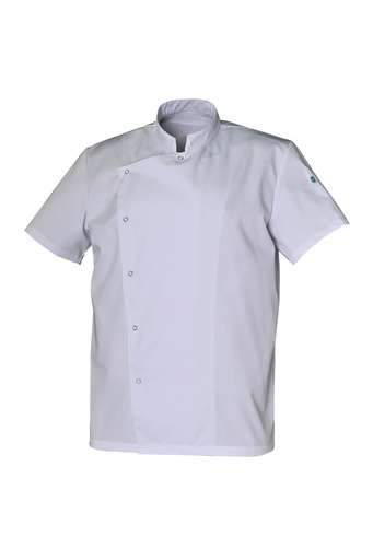 Veste de cuisine mixte manches courtes à pressions Gabin coton – SNV GABINMC2