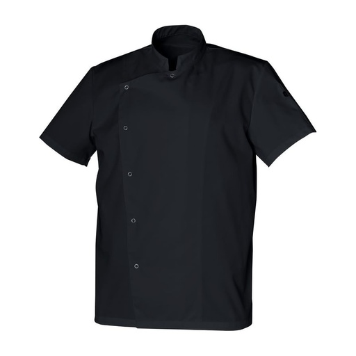 Veste de cuisine mixte manches courtes à pressions Gabin polycoton – SNV GABINMC