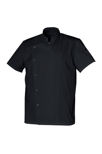Veste de cuisine mixte manches courtes à pressions Gabin polycoton – SNV GABINMC