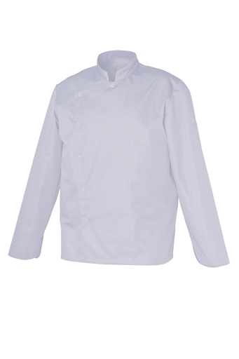 Veste de cuisine homme manches longues à pressions Gabin coton – SNV GABINML2