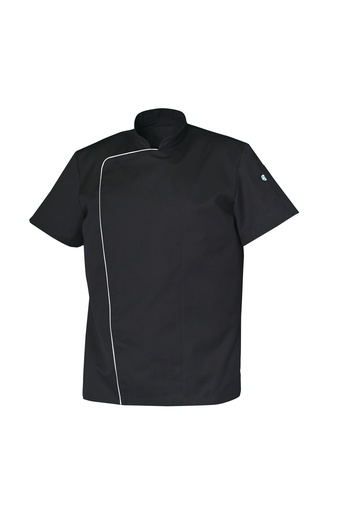 Veste de cuisine mixte manches courtes à pressions Marc polycoton – SNV MARCMC0