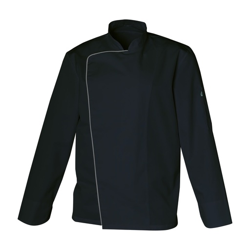 Veste de cuisine mixte manches longues à pressions Marc polycoton – SNV MARCML0