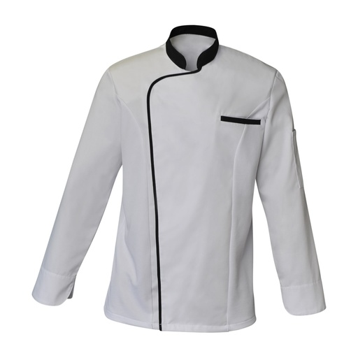Veste de cuisine homme manches longues à pressions Zack polycoton – SNV ZACKML010